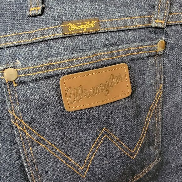 Wrangler 47MWZ Regular Fit Denim Jeans Dark Blue - 37x34 - Picture 1 of 5